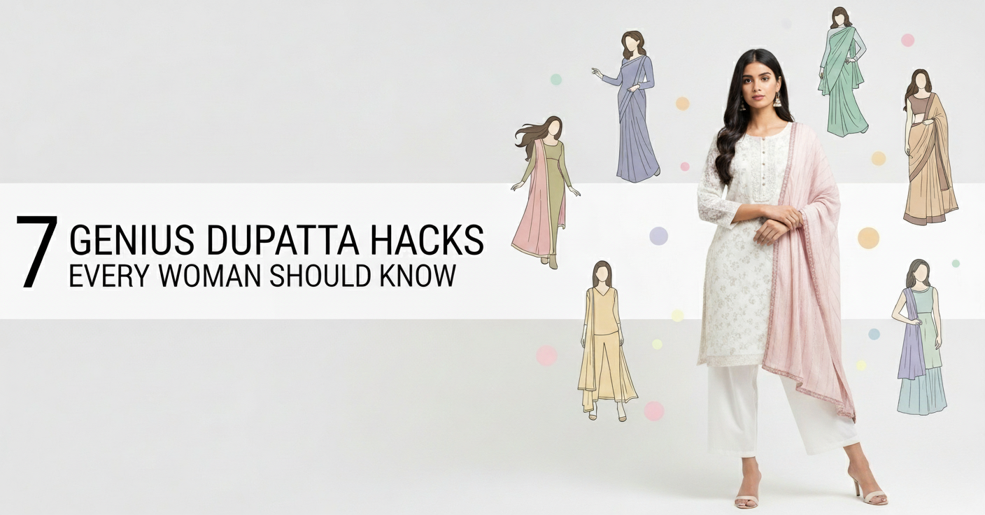 7 Genius Dupatta Hacks Every Woman Should Know: From Runway Chic to Everyday Practical