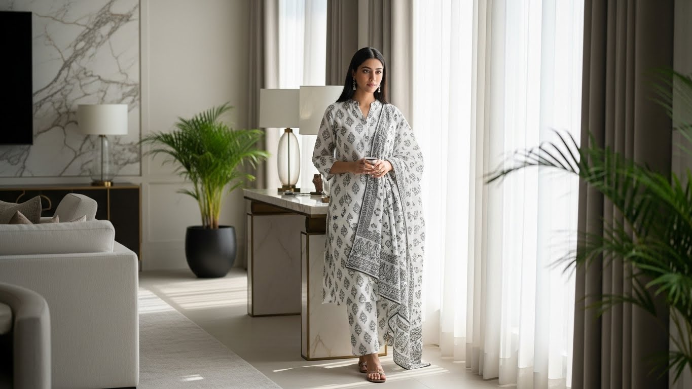 Monochrome Magic: Why the Black & White Cotton Set is India's Defining Trend for 2026