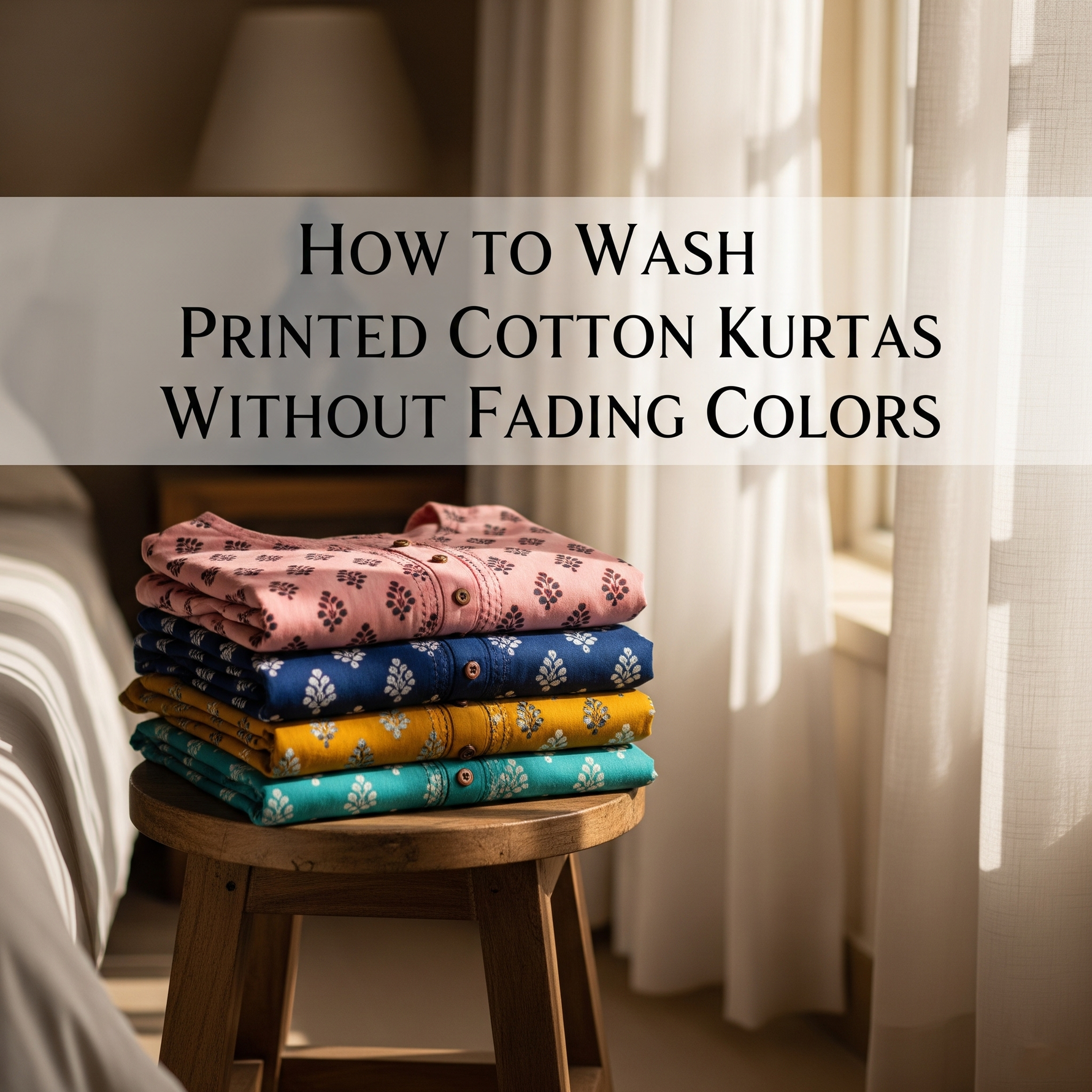 How to Wash Printed Cotton Kurtas Without Fading Colors: Expert Care Guide