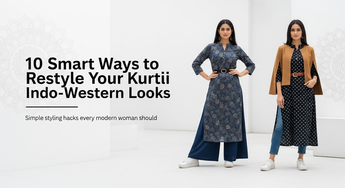 10 Smart Ways to Restyle Your Kurti into Indo-Western Looks