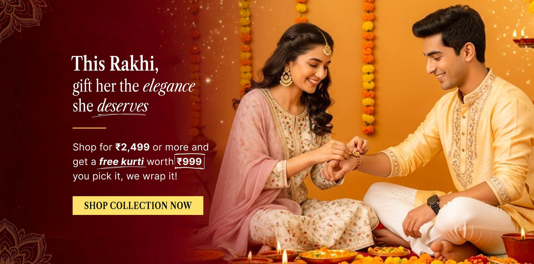 Get a Premium Kurta as a Free Gift!  – This Rakhi, Your Outfit Is On Us