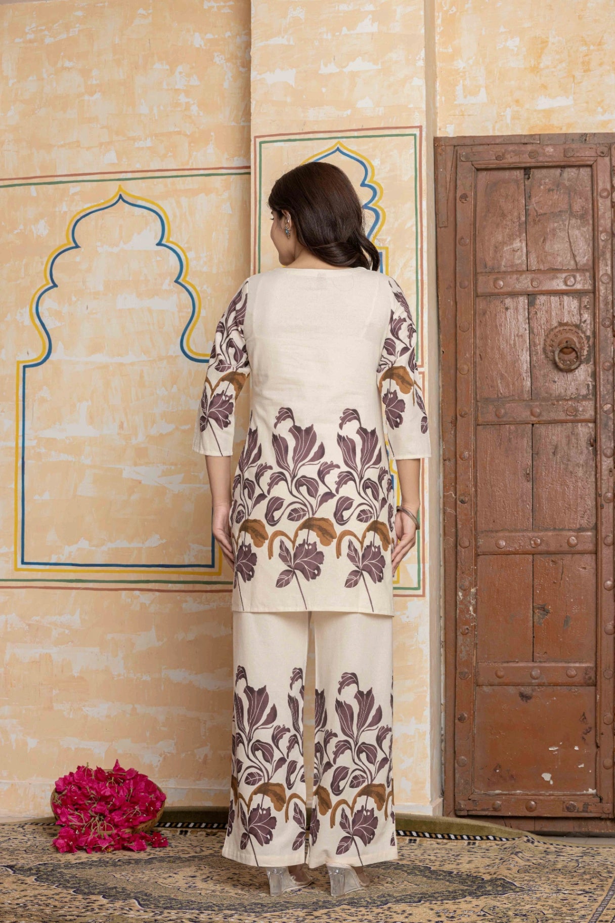 Botanical Print Cotton Flex Co-ord Set