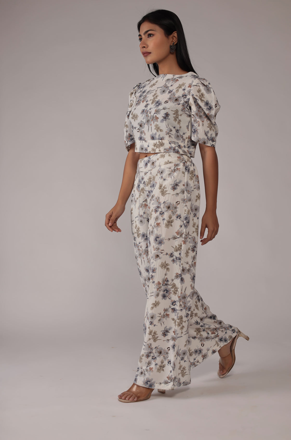 Elegant Cream Printed Co-ord Set