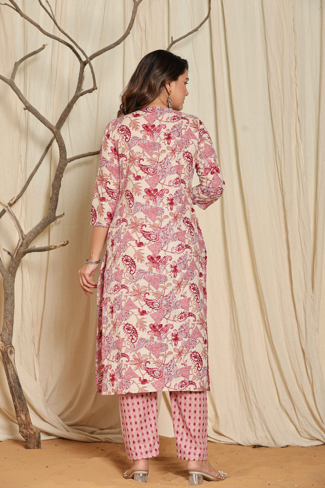 Premium Cotton Floral Printed Dupatta Set