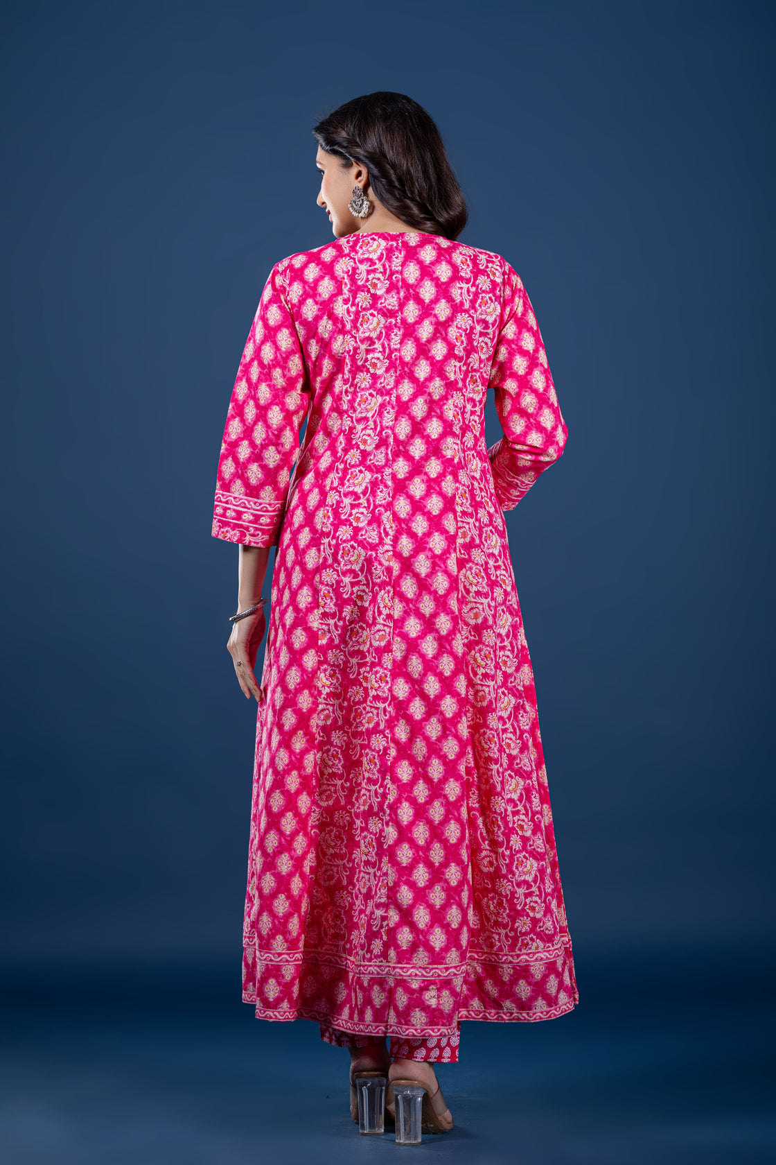 Printed Anarkali Dupatta Set